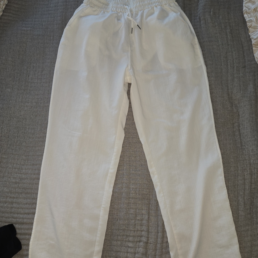 White Linen Pants